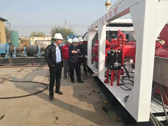 The leaders of the underground operation center conducted an acceptance inspection of the pressure drive equipment